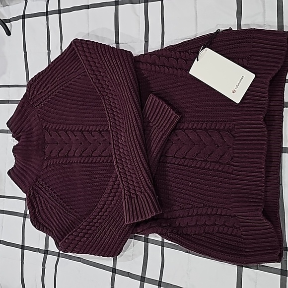 lululemon athletica Sweaters - * NWT Lululemon Bring The Cozy Turtleneck Cotton Dark Adobe Size 4